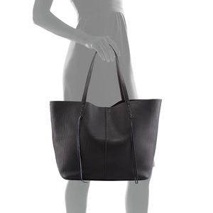 Rebecca Minkoff unlined whipstich tote - black